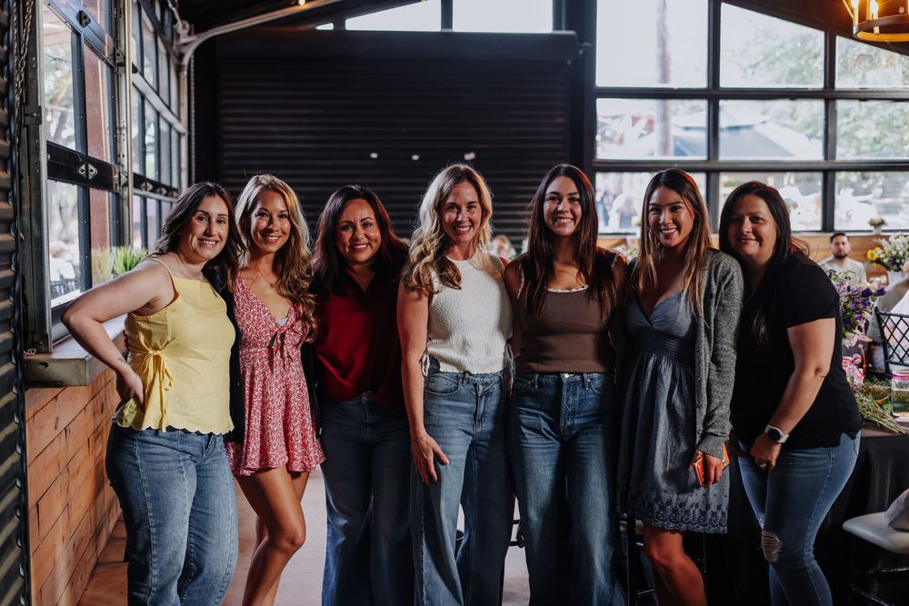 A group of guests together at a private event at Screaming Goat